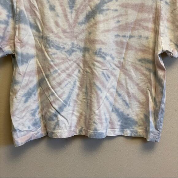 Electric Pink S tie dye short sleeve t-shirt cropped skater skeleton cute - Picture 7 of 7